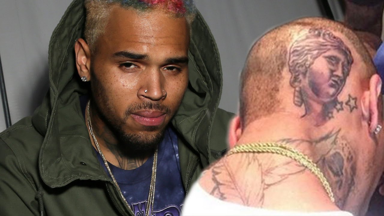 Chris Browns New Tattoo On His Head Urban Magazine